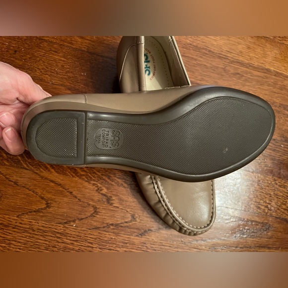 SAS Tripad Comfort Shoes. Taupe Tan Leather Loafers Size 8.5 W - Picture 4 of 8